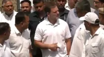 Rahul Gandhi at Vinay Narwal residence