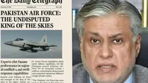 pakistan foreign ministed ishaq dar shows ai generated newspaper page the telegraph gets trolled