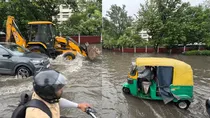 Delhi-NCR Heavy rainfall in night imd issue red alert noida ghaziabad