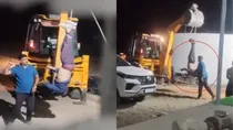 rajasthan A man beaten up hung from a JCB video viral accused arrested beawar