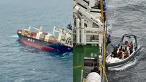 Liberian ship sinking