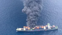 Fires and explosions Singapore flagged container vessel At Kerala coast