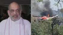 Amit shah on plain crash