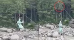 manali zipline accident girl falls injured due to belt break video viral