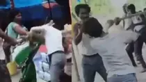 Kanpur two chaatwalas fight video viral baghpat