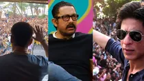 Aamir Khan, Tiger Shroff with his fans 