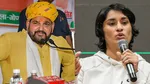 Brijbhushan singh, vinesh phogat, wrestlers