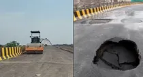 nagpur bridge sinks before inauguration raises questions on construction quality