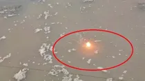 Fire bubbles seen water filled land in UP Rampur video viral