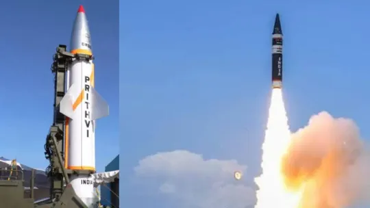 india tests agni 1 and prithvi 2 short range ballistic missiles