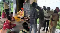 maharashtra baba treat his devotees smell his shoes and drink urine video viral