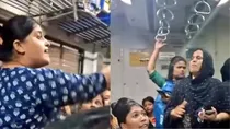 Speak Marathi or get out Woman abused in Mumbai local as seat dispute escalates