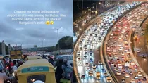 Bengaluru Traffic Viral Instagram Post she reached dubai i m still in traffic