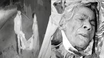 Ayodhya Elderly Woman thrown on the roadside captured on CCTV Uttar Pradesh