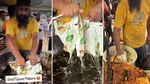 roadside pakoda vendor melts plastic in hot oil viral video
