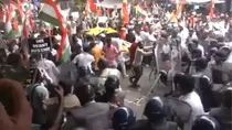 kolkata bjp protest rg kar doctor rape murder anniversary clash with police