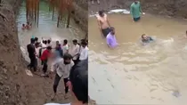 maharashtra yavatmal four kids drowned into railway construction pit