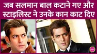 salman khan ear cut by hairstylist darshan yewalekar during yuvvraaj look
