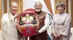 narendra modi gets daruma doll