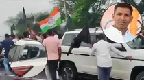 MP Congress President Jeetu Patwari convoy attacked
