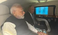 PM Modi and Putin carpool