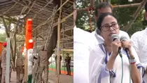 Army takes up dismantling of TMC protest stage in front of Gandhi statue in Kolkata Mamata banerjee