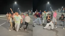 Tejashwi Yadav's dance video viral At Marine Drive Patna 