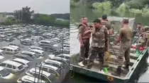 haryana bahadurgarh mangeshpur drain breach army sdrf relief operations hisar flood