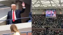 Donald Trump arrives the final of US Open tennis fans hooted video
