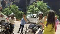 woman accuses bike taxi driver of harrasing during ride viral video delhi ncr