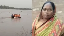 Kanpur women dives in ganga river after altercation with husband crocodile saves life