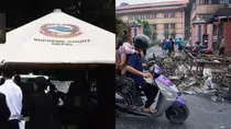Supreme Court opened in a tent in Nepal files of old cases destroyed