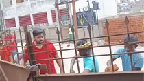Varanasi: BJP MLA Son Building Wall In Front Of Neighbor Gate, Video Viral