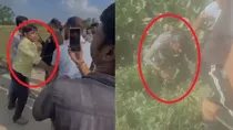team came to do crop survey in lucknow attacked by goons check video
