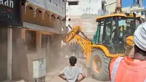 Varanasi: Bulldozer Action House Of Olympian Md Shahid