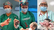 Newborn baby holding IUD device in brazil video viral