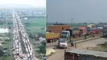 heavy traffic jam in NH 19 near sasaram since last four days vehicles barely moving 