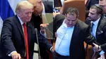 Donald Trump Israel Parliament Protest