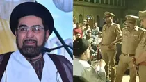 lucknow deadly attack on maulana kalbe jawad stones and bricks pelted on his vehicle