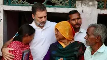 rahul gandhi meets family of raebareli mob lynching victim hariom valmiki family accuses yogi govt