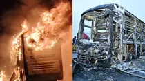 Andhra Pradesh kurnool Bus Fire Accident Smartphone Consignment Intensified Fire