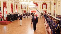 Donald Trump Japan Tokyo Visit Guard Of Honour In Video Viral