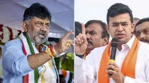 DK Shivakumar Vs Tejasvi Surya Bengaluru Tunnel Project Daughters Marry Men Do Not Own Cars