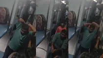 Jhansi railway vendor and passenger fight in the train video viral