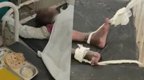 Ayodhya district hospital video viral patient tied with bed treated like criminal 
