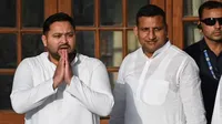 Tejashwi yadav and sanjay yadav