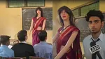 UP Bulandshahr AI teacher robot 'Sophie' video viral