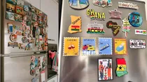 magnets on fridge