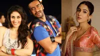Kareena Kapoor, Ajay Devgn, Sara Ali Khan
