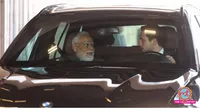 crown prince drives pm modi in his own car 
